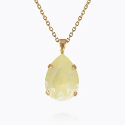 Mini Drop Halsband / Soft Yellow (Guld)>Caroline Svedbom New