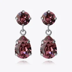 Mini Drop Örhängen/ Iris (Rhodium)>Caroline Svedbom