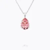 Mini Drop Halsband/ Light Rose (Rhodium)>Caroline Svedbom Online