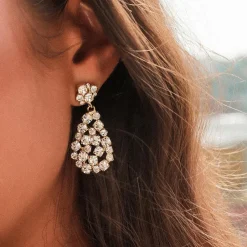 Mini HannaÖrhängen / Crystal (Rhodium)>Caroline Svedbom