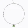 Mini Lydia Halsband / Peridot (Rhodium)>Caroline Svedbom Outlet