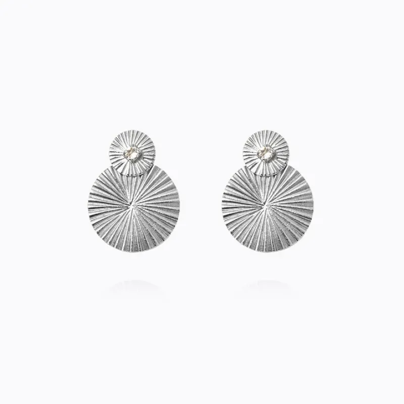Mini Odessa Örhängen/ Crystal (Rhodium)>Caroline Svedbom Discount