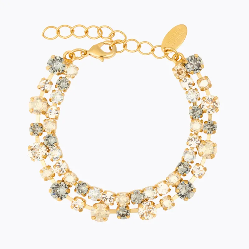 Caroline Svedbom Mini Pomona Armband, Black Golden Combo – Guld>Caroline Svedbom Armband Outlet
