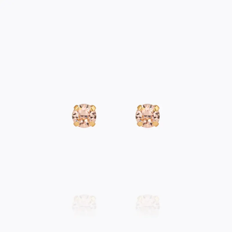 Mini Stud Örhängen/ Light Peach (Guld)>Caroline Svedbom Online
