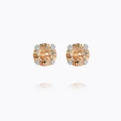 Mini Stud Örhängen/ Golden Shadow (Rhodium)>Caroline Svedbom Outlet