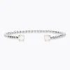 Caroline Svedbom Mini Twisted Armband / Electric White (Rhodium)>Caroline Svedbom Armband Clearance