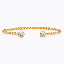 Caroline Svedbom Mini Twisted Armband/ Chrysolite (Guld)>Caroline Svedbom Armband Discount