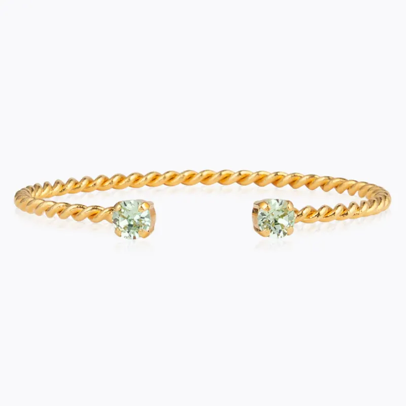 Caroline Svedbom Mini Twisted Armband/ Chrysolite (Guld)>Caroline Svedbom Armband Discount