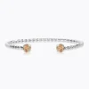 Caroline Svedbom Mini Twisted Armband/ Golden Shadow (Rhodium)>Caroline Svedbom Armband Clearance