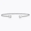 Caroline Svedbom Mini Twisted Armband/ Crystal (Rhodium)>Caroline Svedbom Armband Outlet
