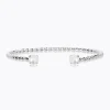 Caroline Svedbom Mini Twisted Armband/ Pearl (Rhodium)>Caroline Svedbom Armband Sale