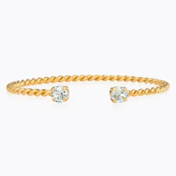 Caroline Svedbom Mini Twisted Armband/ Light Azore (Guld)>Caroline Svedbom Armband Discount