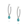 Nani Örhängen Rhodium / Light Turquoise>Caroline Svedbom Best