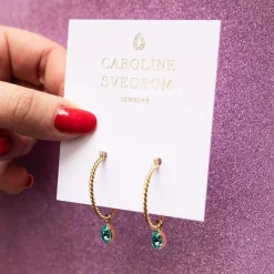 Nani Örhängen Guld / Light Turquoise>Caroline Svedbom