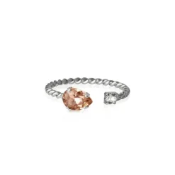 Nani Ring Rhodium / Vintage Rose>Caroline Svedbom Discount