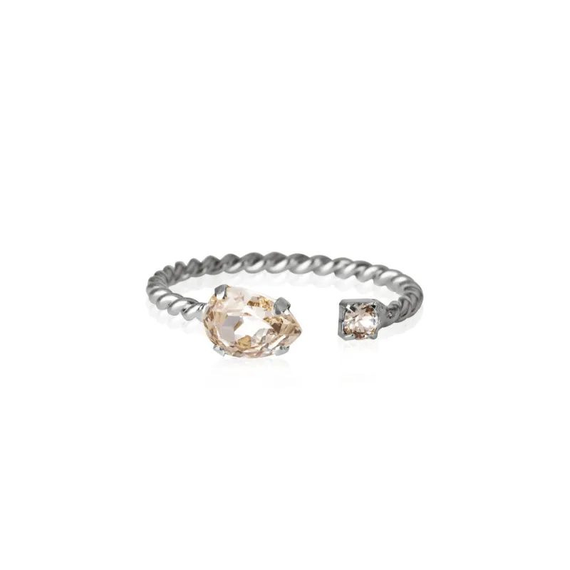 Nani Ring Rhodium / Crystal>Caroline Svedbom Outlet