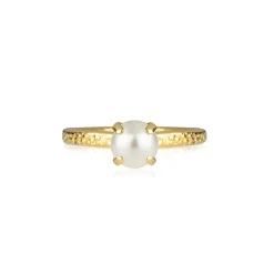 Natti Ring Guld Pearl>Caroline Svedbom Hot