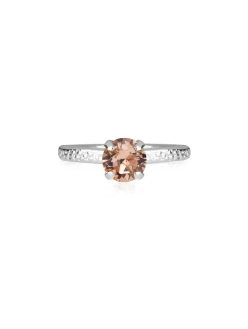 Natti Ring / Light Peach (Rhodium)>Caroline Svedbom Sale