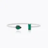 Caroline Svedbom Noelle Armband / Emerald – Rhodium>Caroline Svedbom Armband Outlet