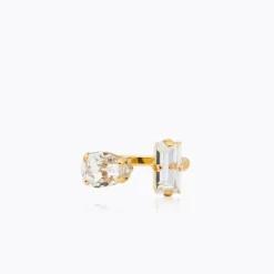 Caroline Svedbom Noelle Ring / Crystal – Guld>Caroline Svedbom Ringar Discount
