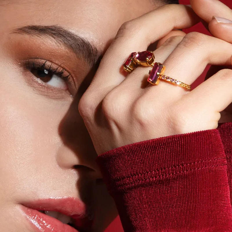 Caroline Svedbom Noelle Ring / Rose – Rhodium>Caroline Svedbom Ringar New
