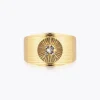 Odessa Ring / Crystal (Guld)>Caroline Svedbom New