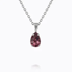 Petite Drop Halsband / Iris (Rhodium)>Caroline Svedbom Hot