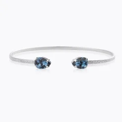 Caroline Svedbom Petite Drop Armband, Denim Blue – Rhodium>Caroline Svedbom Armband Discount