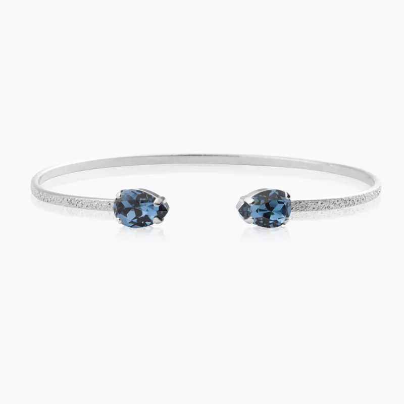 Caroline Svedbom Petite Drop Armband, Denim Blue – Rhodium>Caroline Svedbom Armband Discount