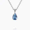 Caroline Svedbom Petite Drop Halsband/ Lapis (Rhodium)>Caroline Svedbom Halsband