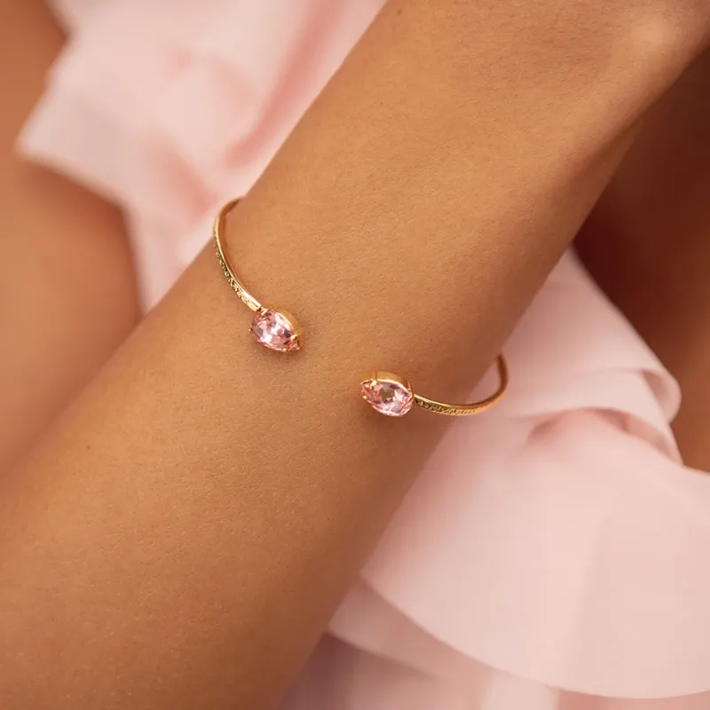 Caroline Svedbom Petite Drop Armband / Light Rose (Rhodium)>Caroline Svedbom Armband New