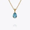 Petite Drop Halsband / Aquamarine (Guld)>Caroline Svedbom Online