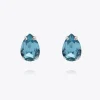 Petite Drop Stud Örhängen / Aquamarine (Rhodium)>Caroline Svedbom Best