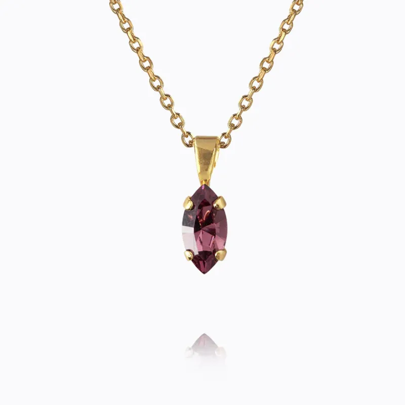Petite Navette Halsband / Iris (Gold)>Caroline Svedbom Best