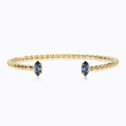 Caroline Svedbom Petite Navette Armband / Denim Blue (Guld)>Caroline Svedbom Armband Discount