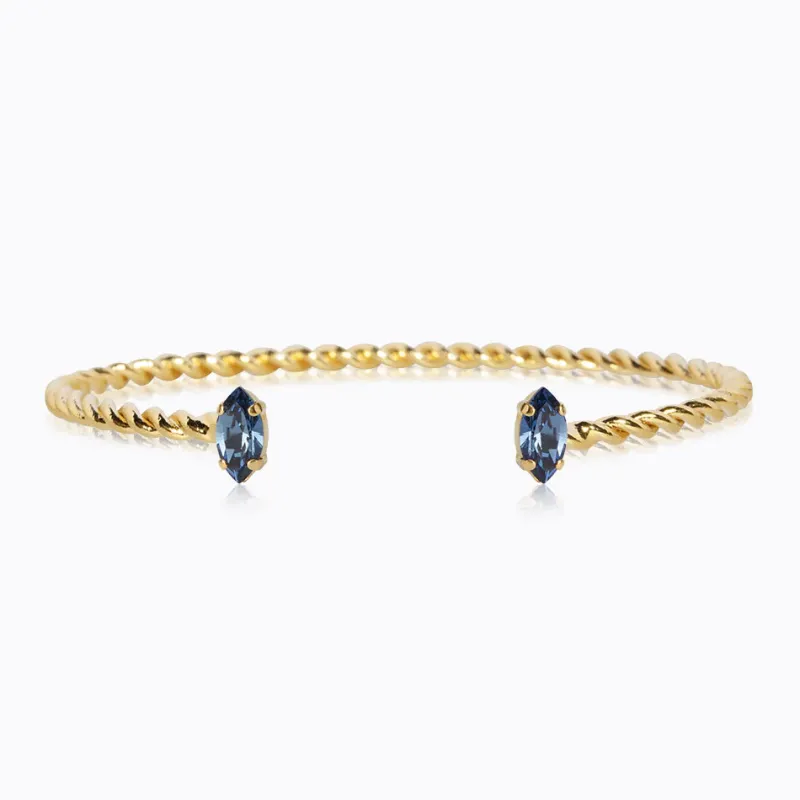 Caroline Svedbom Petite Navette Armband / Denim Blue (Guld)>Caroline Svedbom Armband Discount