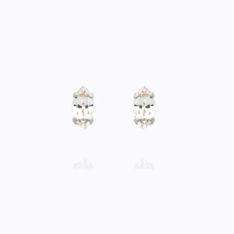 Petite Navette Örhängen/ Crystal (Rhodium)>Caroline Svedbom Outlet