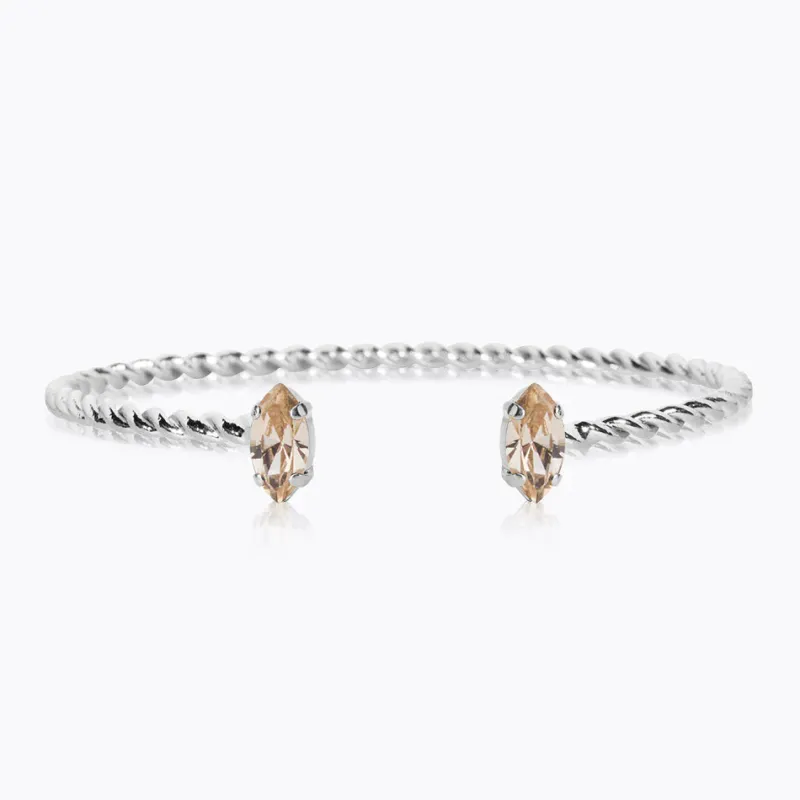 Caroline Svedbom Petite Navette Armband / Light Silk (Rhodium)>Caroline Svedbom Armband Outlet
