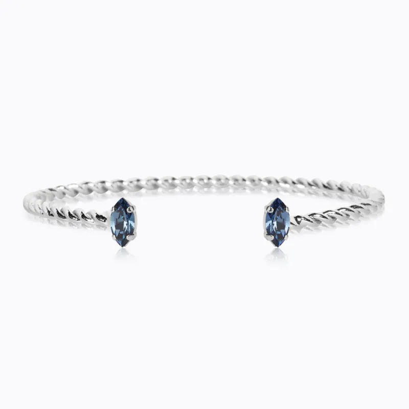 Caroline Svedbom Petite Navette Armband / Denim Blue (Rhodium)>Caroline Svedbom Armband New
