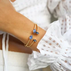 Caroline Svedbom Petite Navette Armband / Denim Blue (Rhodium)>Caroline Svedbom Armband New