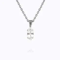 Petite Navette Halsband / Crystal (Rhodium)>Caroline Svedbom Discount