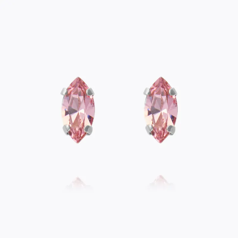 Petite Navette Örhängen / Light Rose (Rhodium)>Caroline Svedbom Online