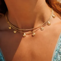 Petite Rope Halsband (Guld)><noscript><img width=