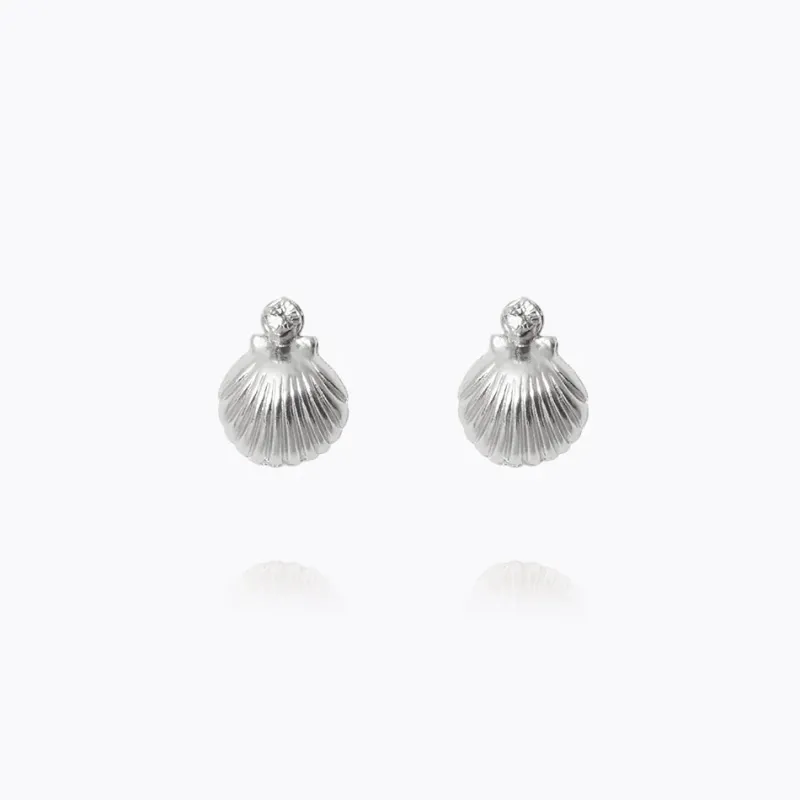Petite Shell Örhängen / Crystal (Rhodium)>Caroline Svedbom Best