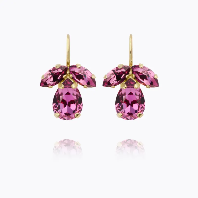 Petite Timo Örhängen, Dark Rose – Guld>Caroline Svedbom New