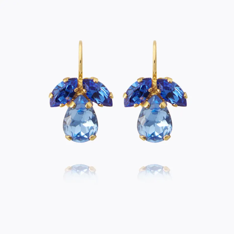 Petite Timo Örhängen / Lapis + Sapphire (Guld)>Caroline Svedbom Best