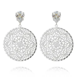 Örhängen Alexandra Crystal (Rhodium)>Caroline Svedbom Online