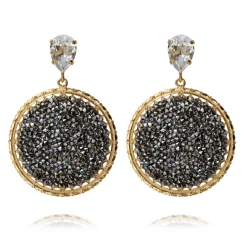 Örhängen Alexandra Crystal Rocks Metallic Light (Guld)>Caroline Svedbom Clearance