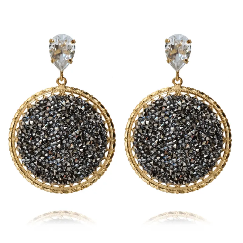 Örhängen Alexandra Crystal Rocks Metallic Light (Guld)>Caroline Svedbom Clearance