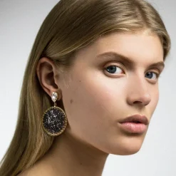 Örhängen Alexandra Crystal Rocks Metallic Light (Guld)>Caroline Svedbom Clearance
